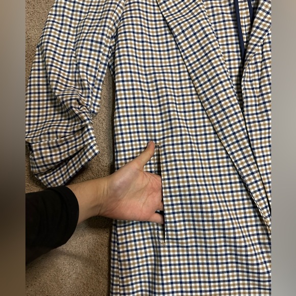 3/4 sleeve plaid blazer - Picture 5 of 11